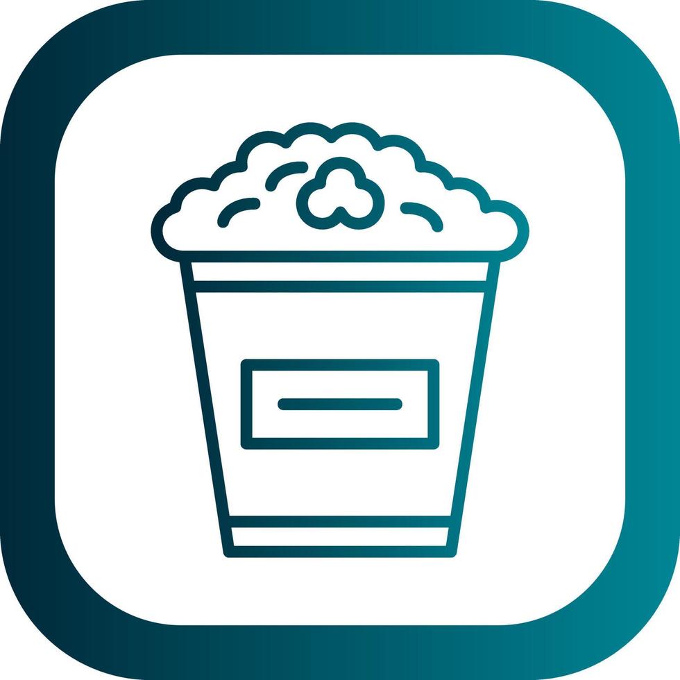 Popcorn Vector Icon Design