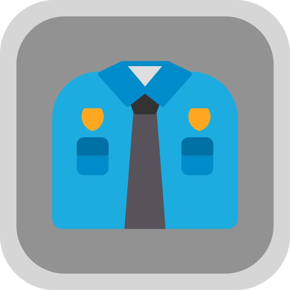 Police Uniform Vector Icon Design