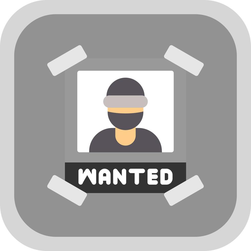 Wanted Vector Icon Design