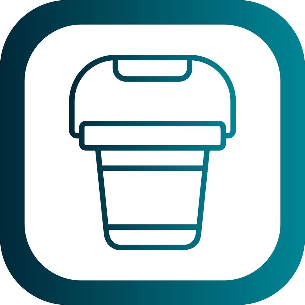 Pail Vector Icon Design