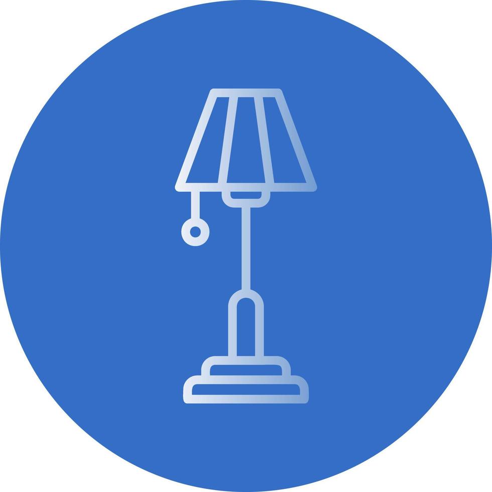 Floor Lamp Vector Icon Design