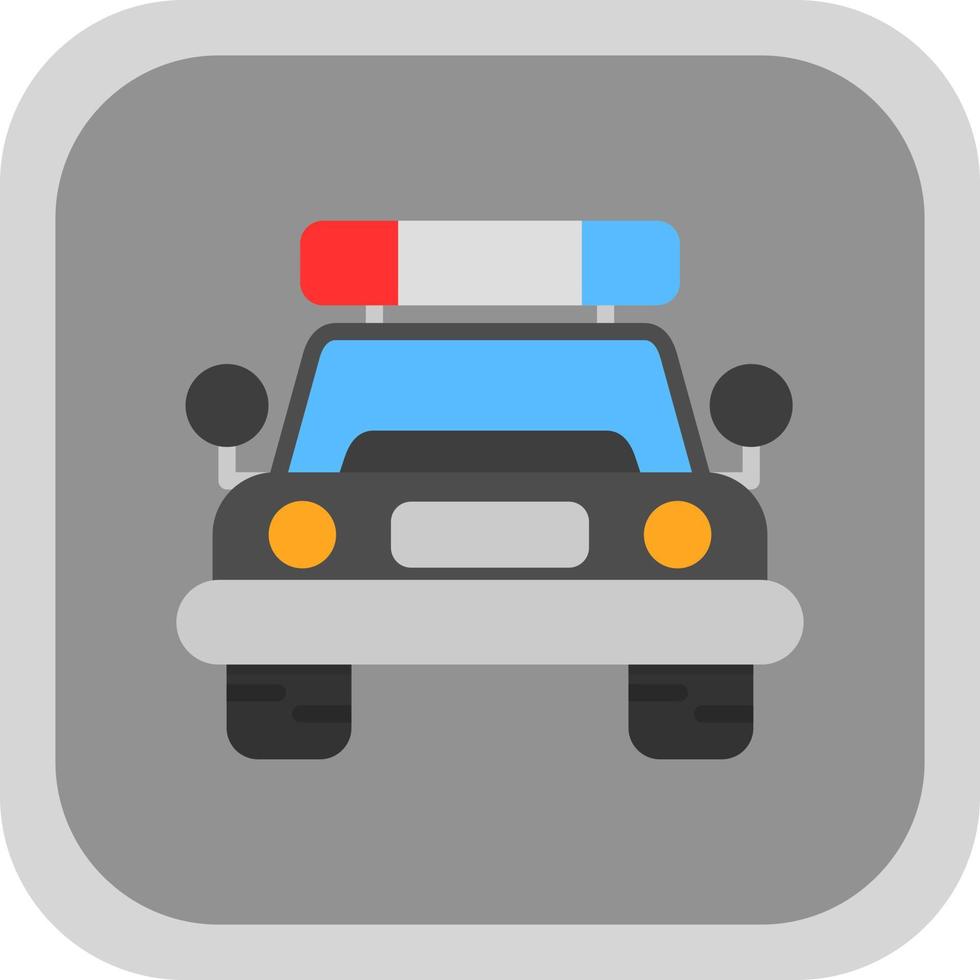 Police Car Vector Icon Design