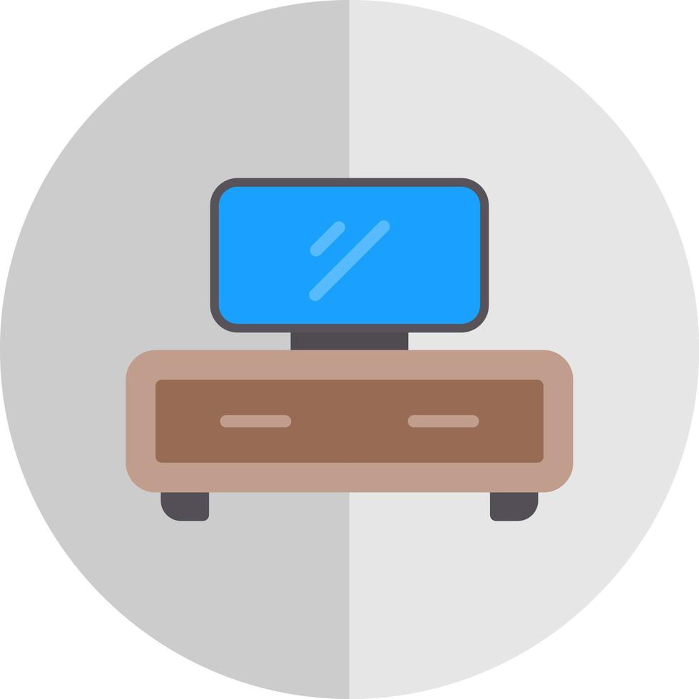 Tv Table Vector Icon Design