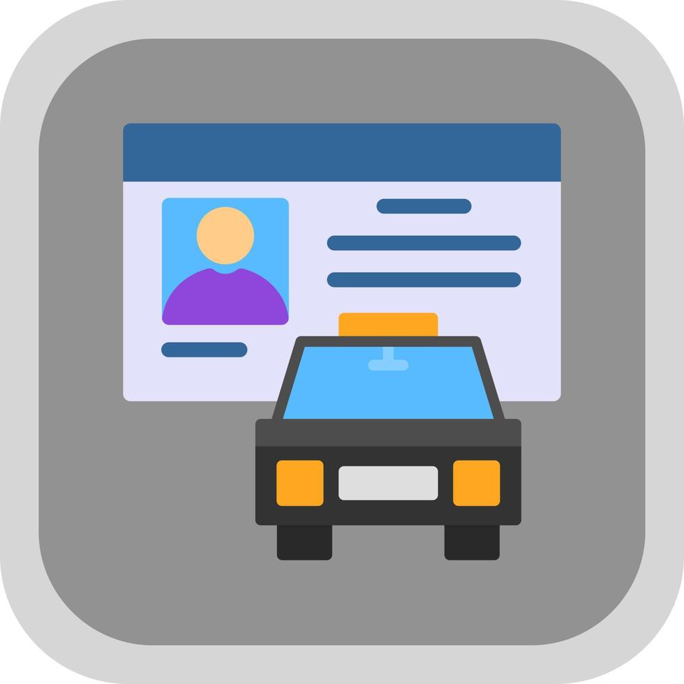 Driver License Vector Icon Design