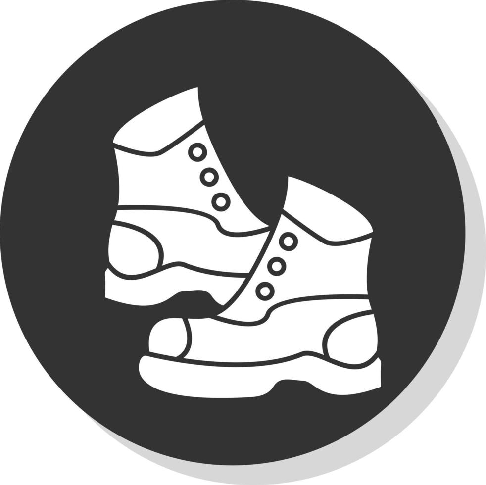 diseño de icono de vector de botas