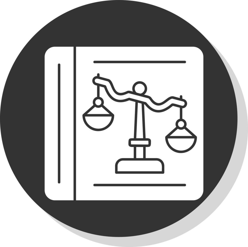 Law Book Vector Icon Design