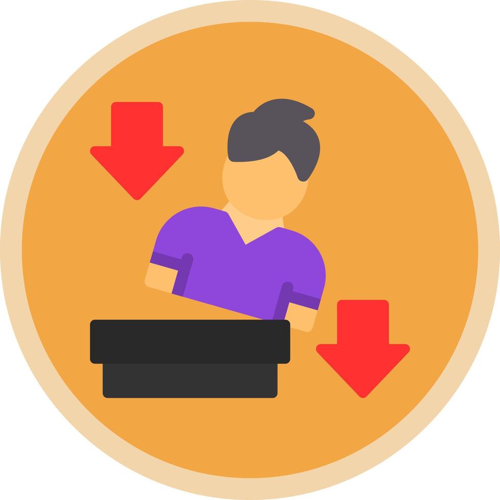 Falling Vector Icon Design