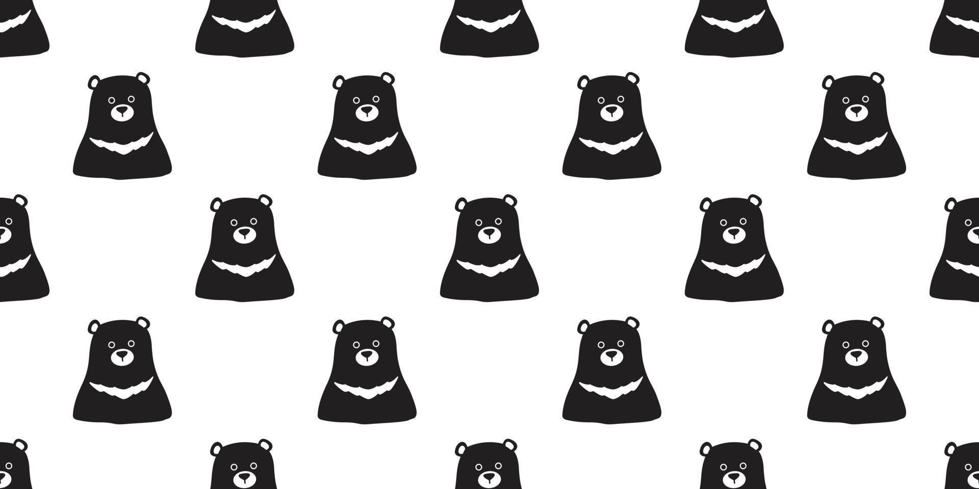 oso sin costura polar oso modelo vector aislado fondo de pantalla antecedentes