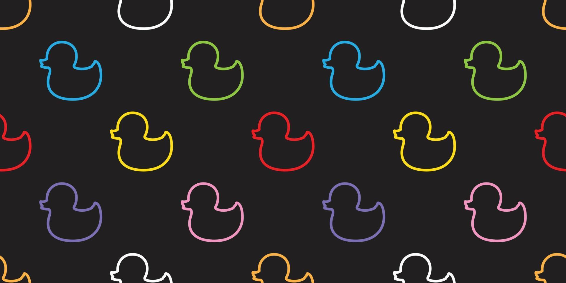 Duck Rubber Seamless Pattern vector isolated Background Wallpaper