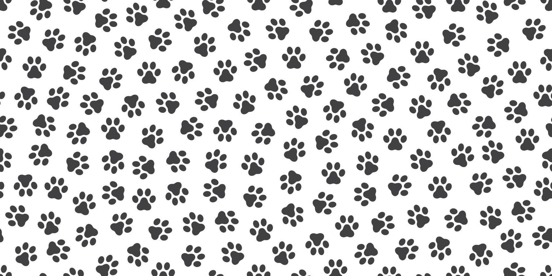 paw seamless pattern dog paw cat paw bulldog vector isolated background wallpaper