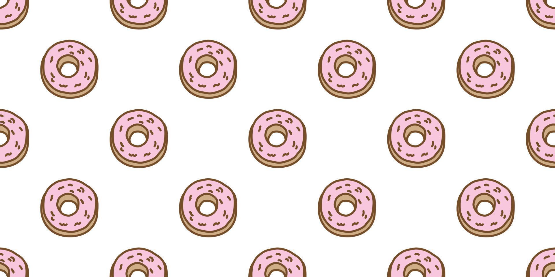 Donuts Seamless Pattern vector cake isolated wallpaper doodle background