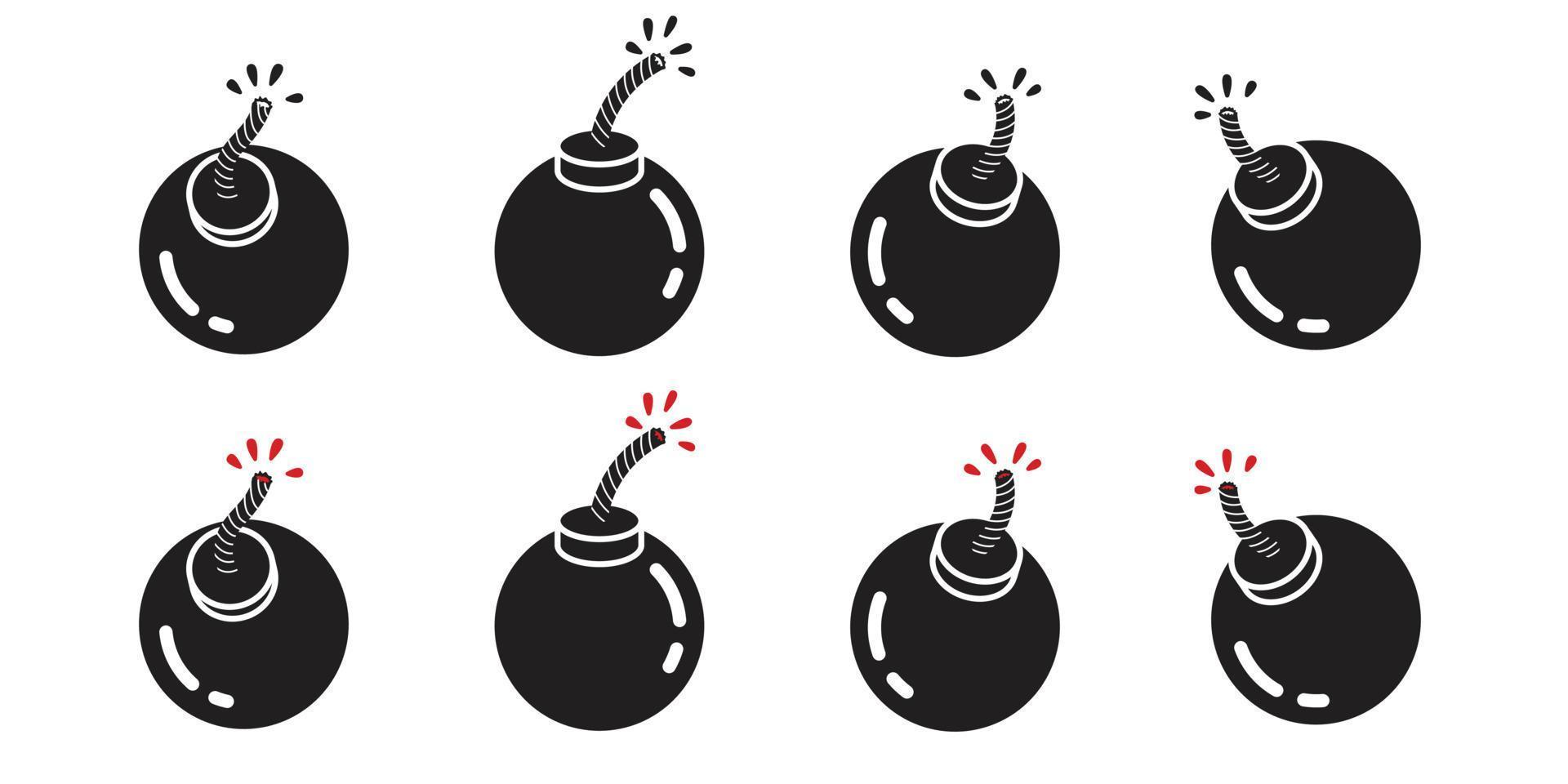 bomb icon cartoon vector grenade illustration character