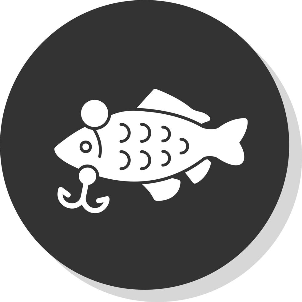 diseño de icono de vector de cebos de pesca