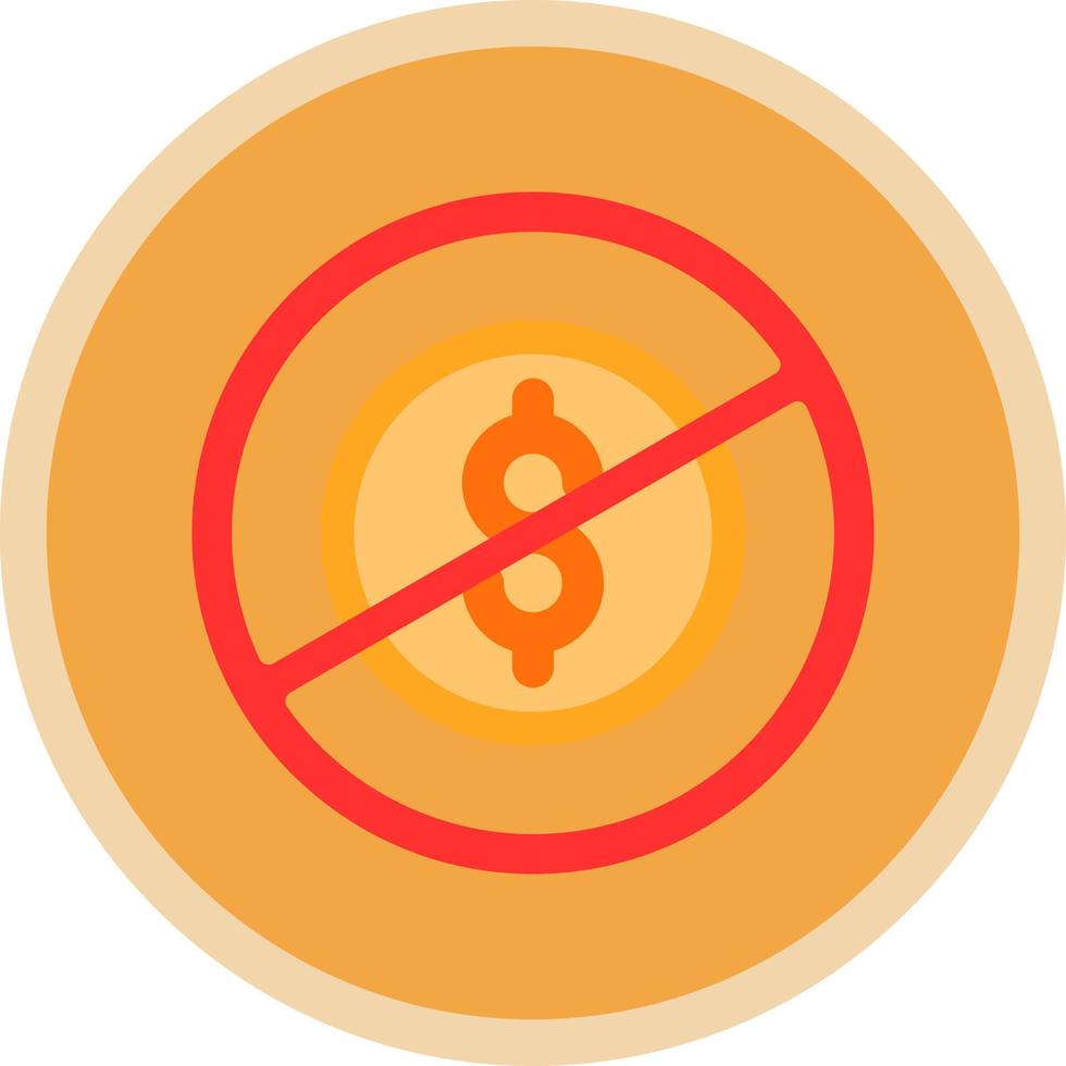 No Money Vector Icon Design