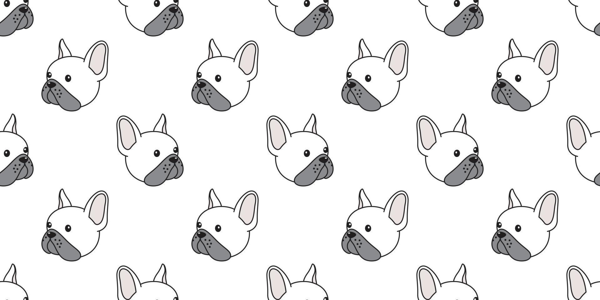 dog seamless french bulldog vector pattern isolated wallpaper background