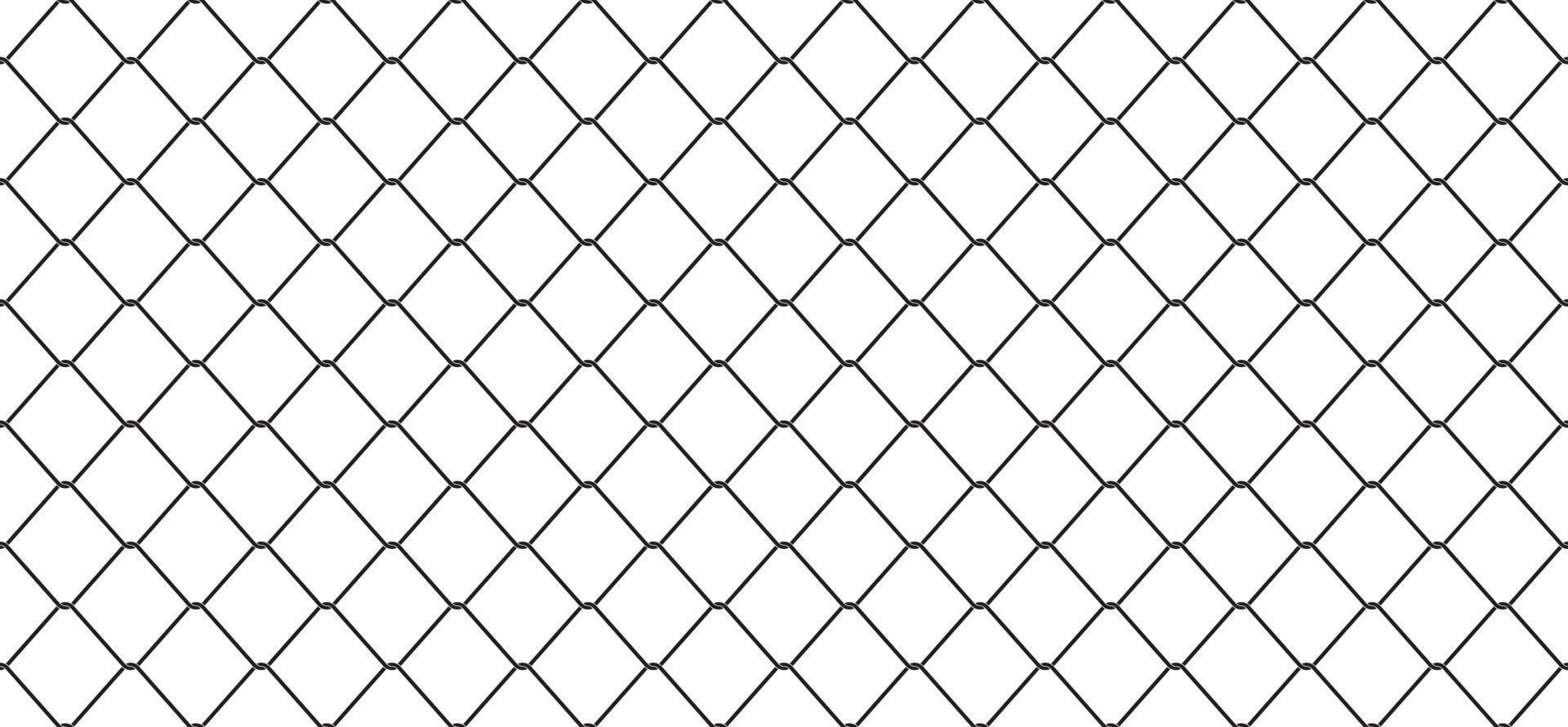 Seamless Pattern Wire Mesh Chain link Fence vector isolated wallpaper background