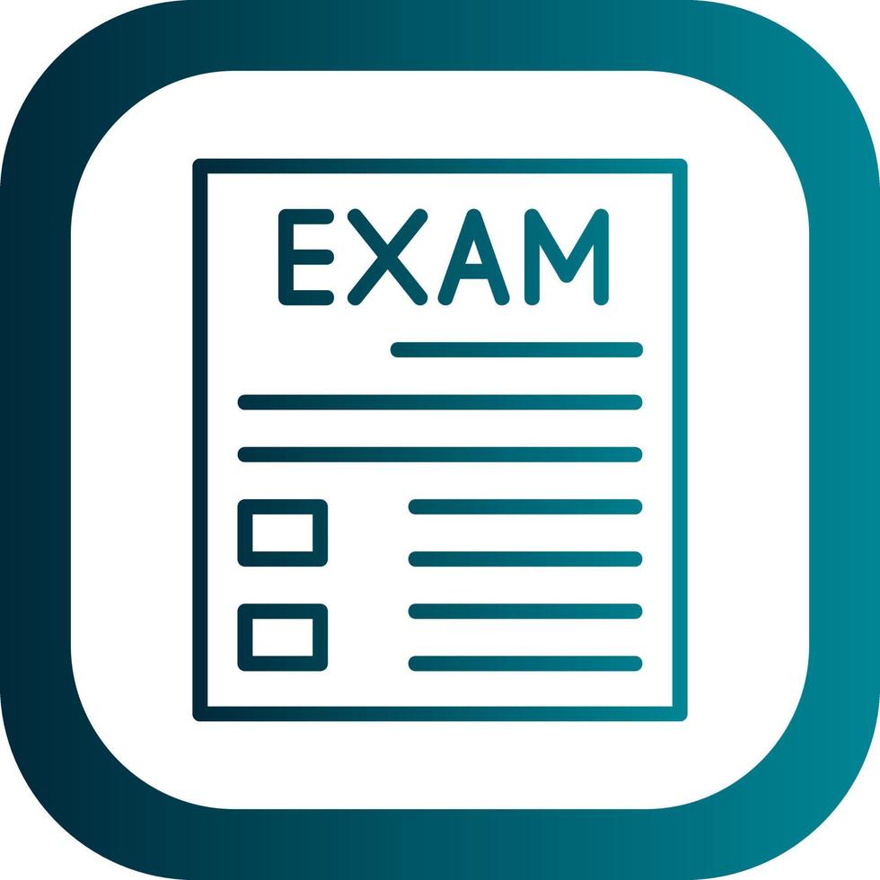 diseño de icono de vector de examen