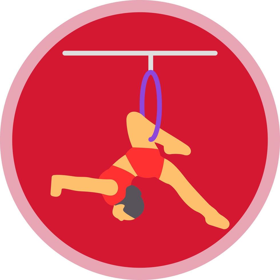 Trapeze Artist Vector Icon Design