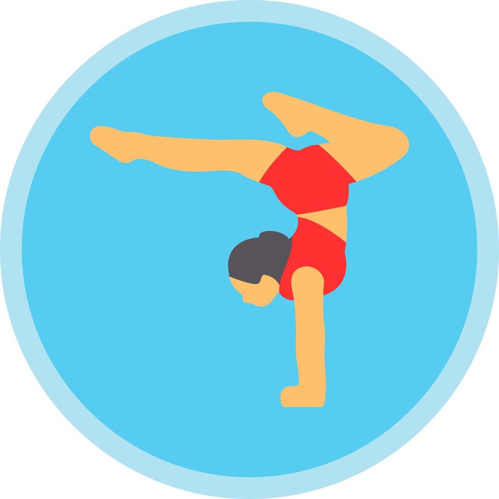 Acrobatic Vector Icon Design