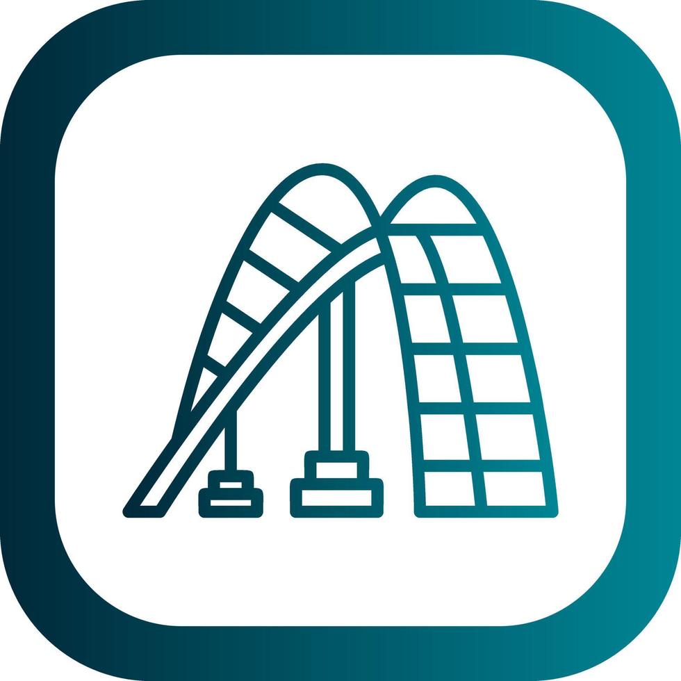 Roller Coaster Vector Icon Design