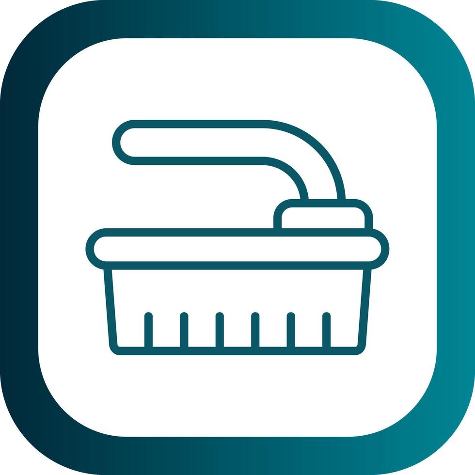 Cleaning Brush Vector Icon Design