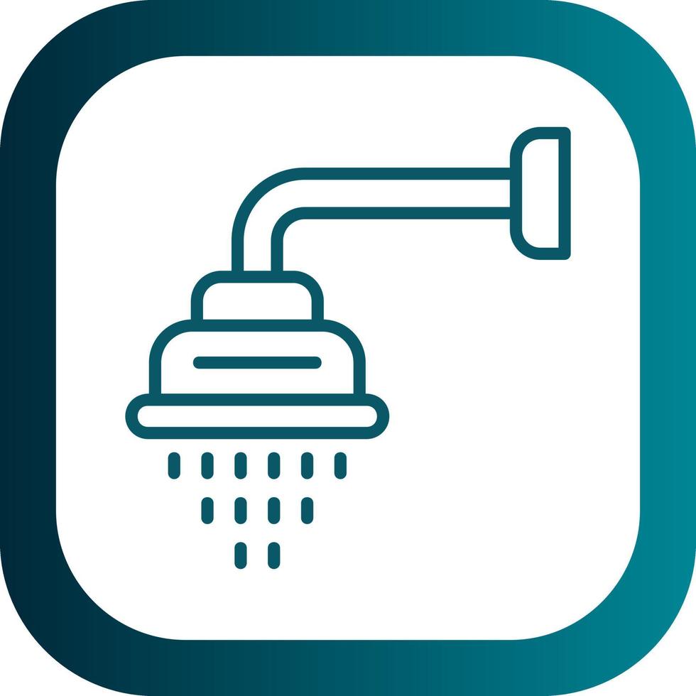 Shower Head Vector Icon Design