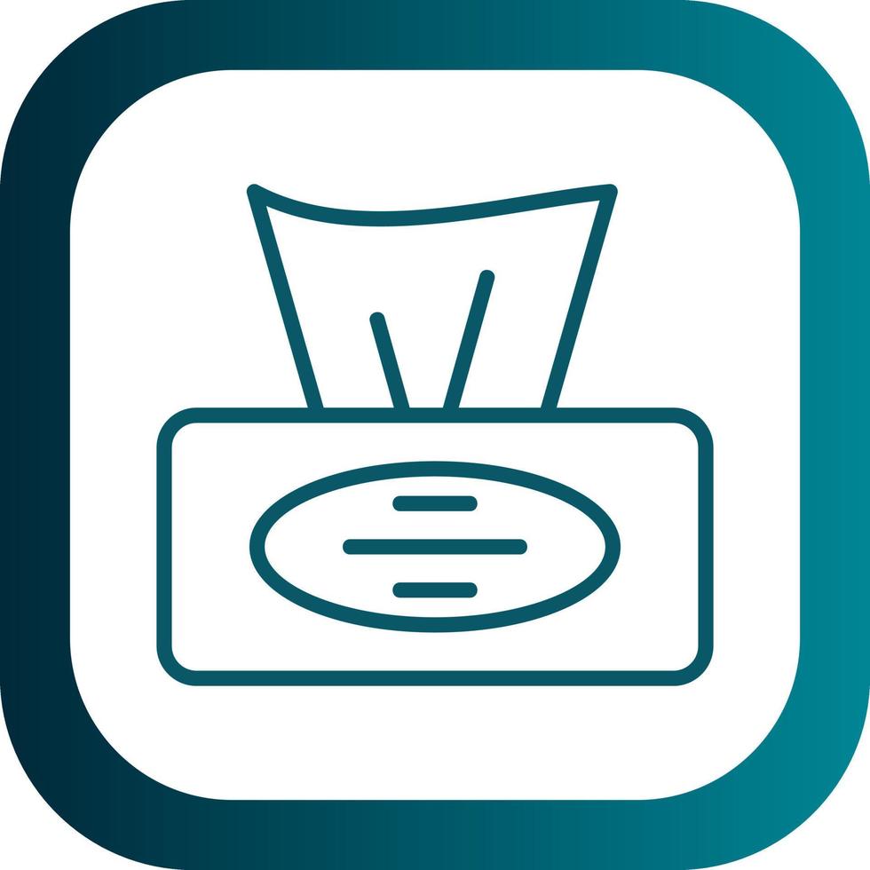 Tissue Box Vector Icon Design