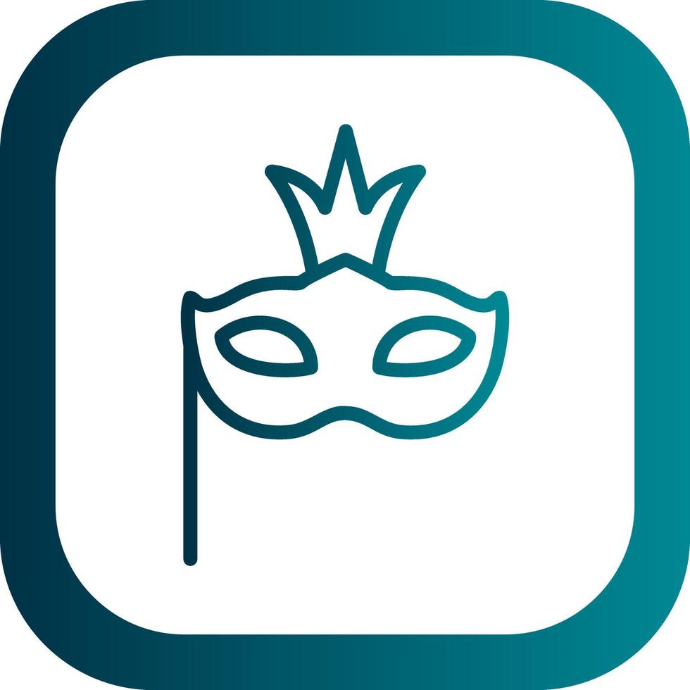 Carnival Mask Vector Icon Design