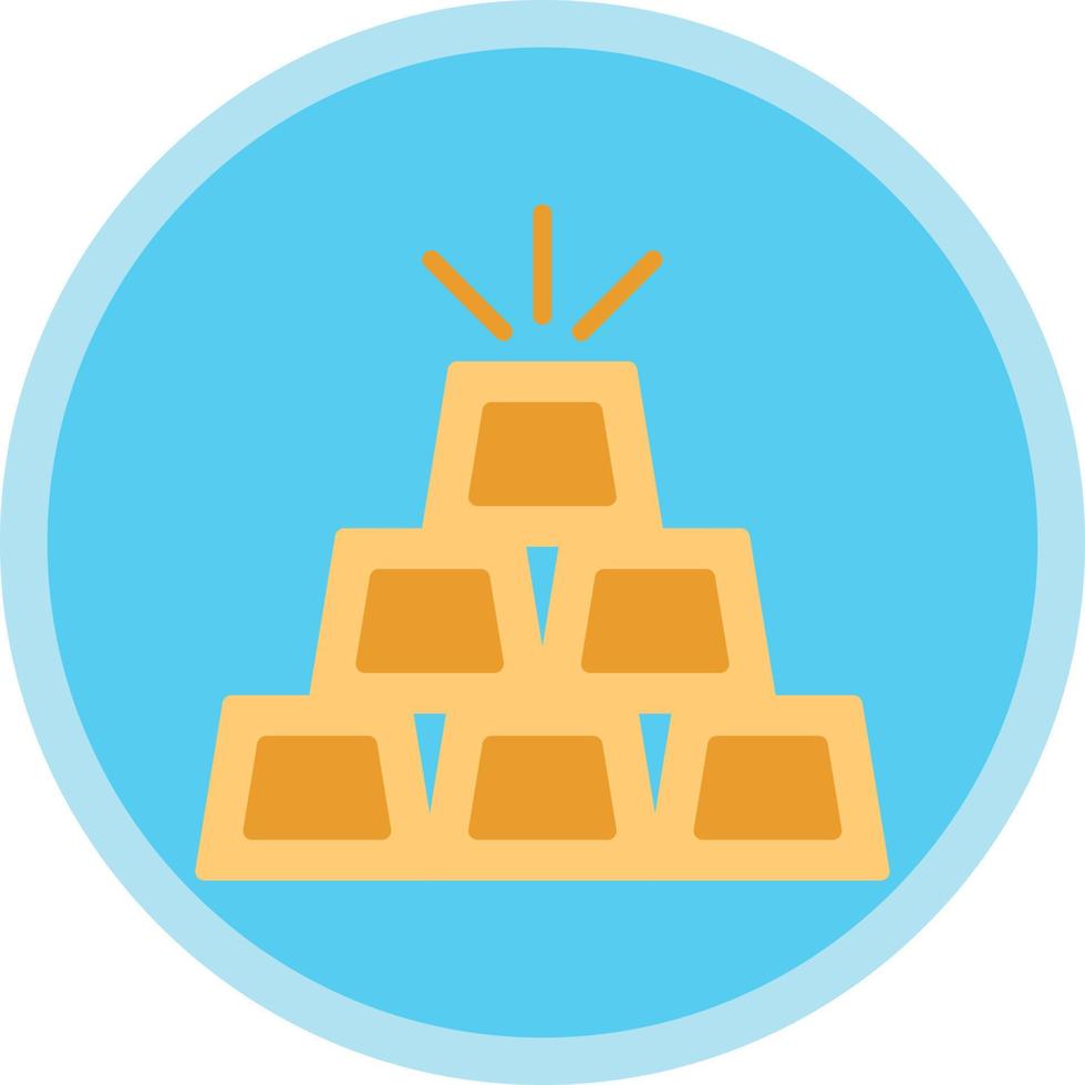 Gold Ingots Vector Icon Design