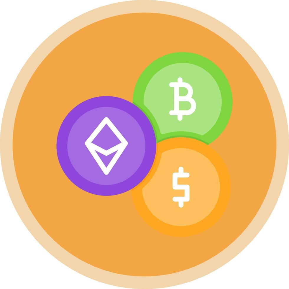 Cryptocurrency Vector Icon Design