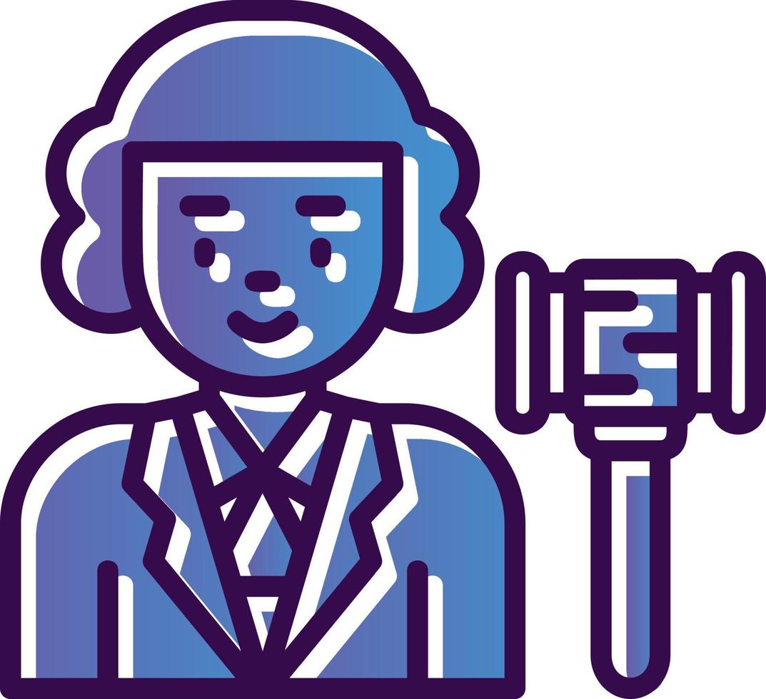 Judge Vector Icon Design