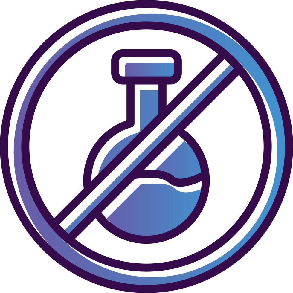 No Chemical Vector Icon Design