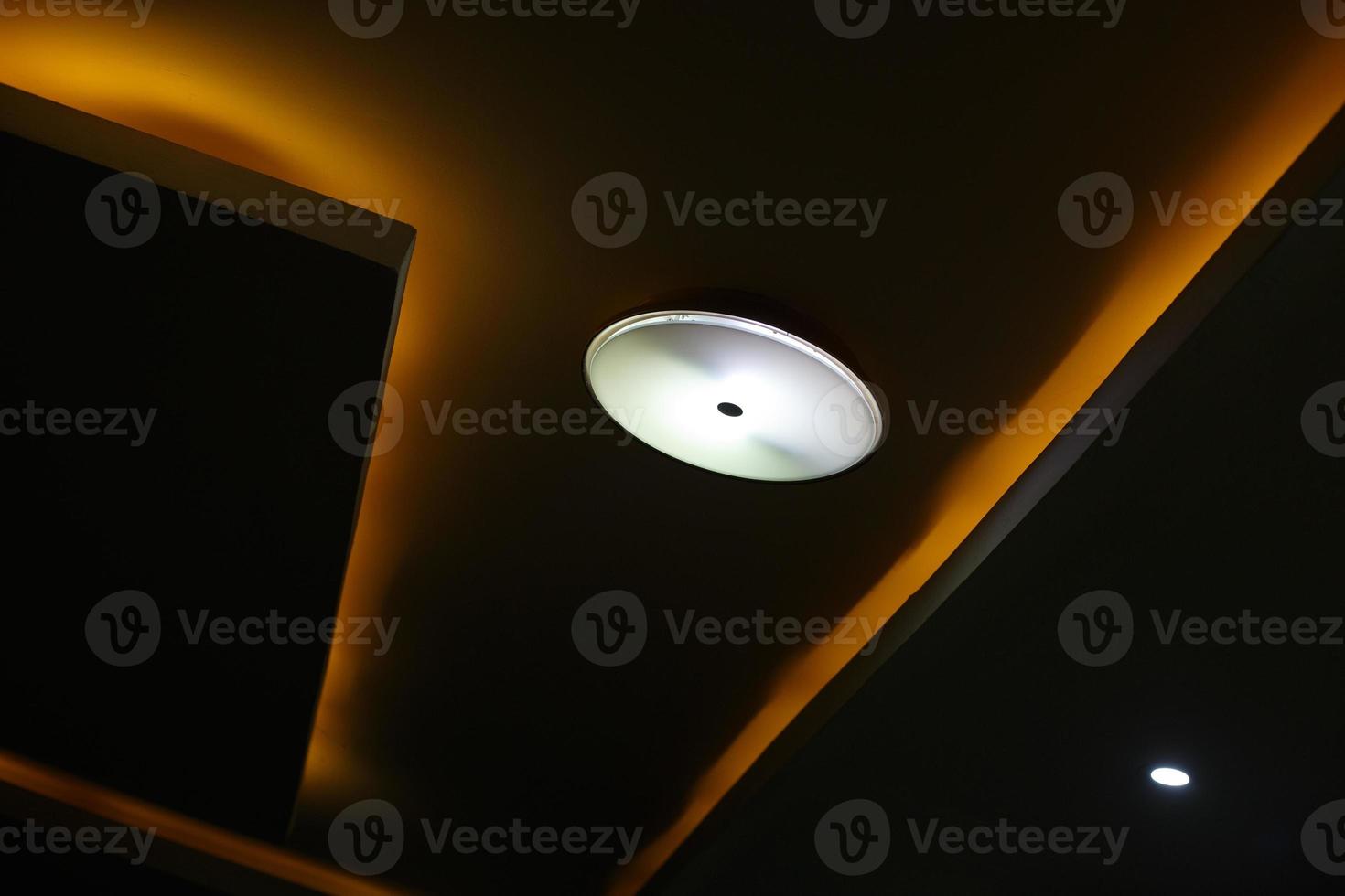 light panels in a dark space photo