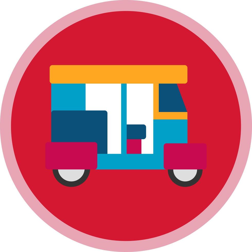 Rickshaw Vector Icon Design