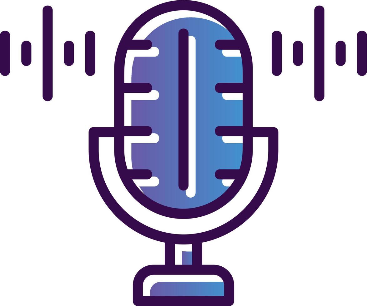 Voice Recorder Vector Icon Design
