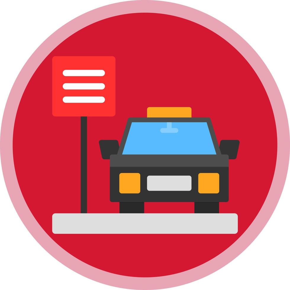 Taxi Vector Icon Design