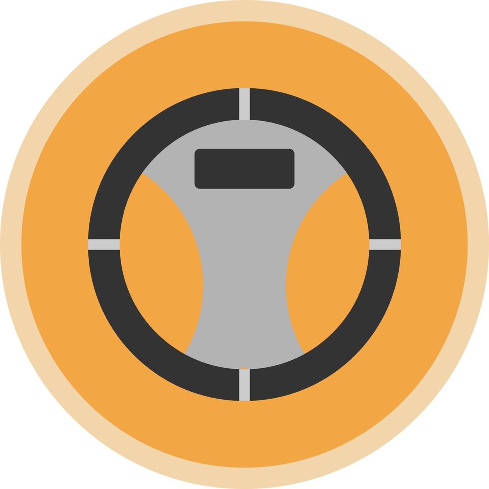 Steering Wheel Vector Icon Design
