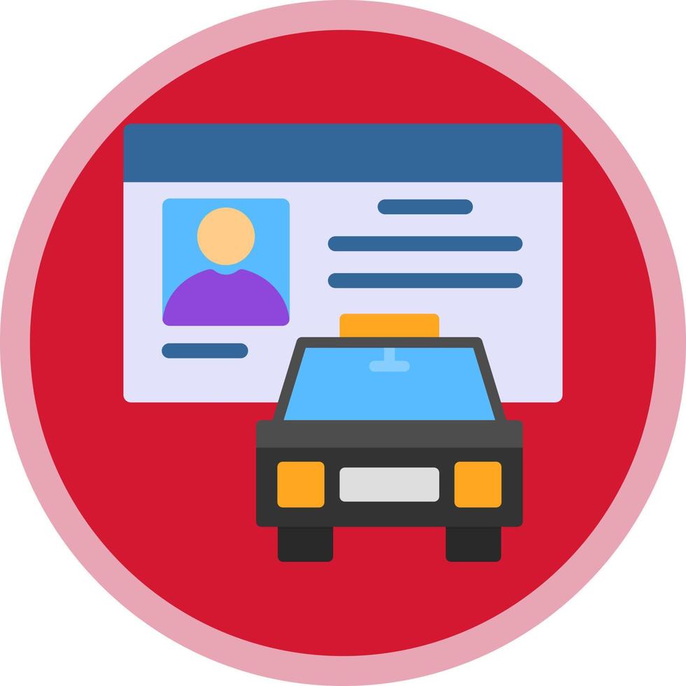 Driver License Vector Icon Design
