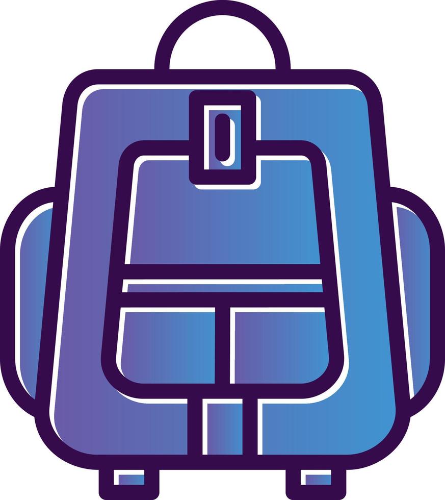 Backpacker Vector Icon Design