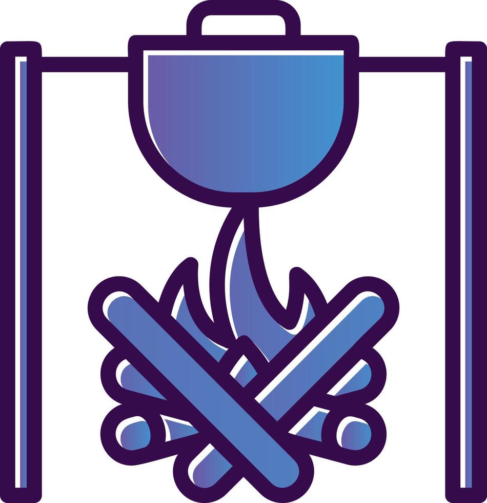 Outdoor Meal Vector Icon Design