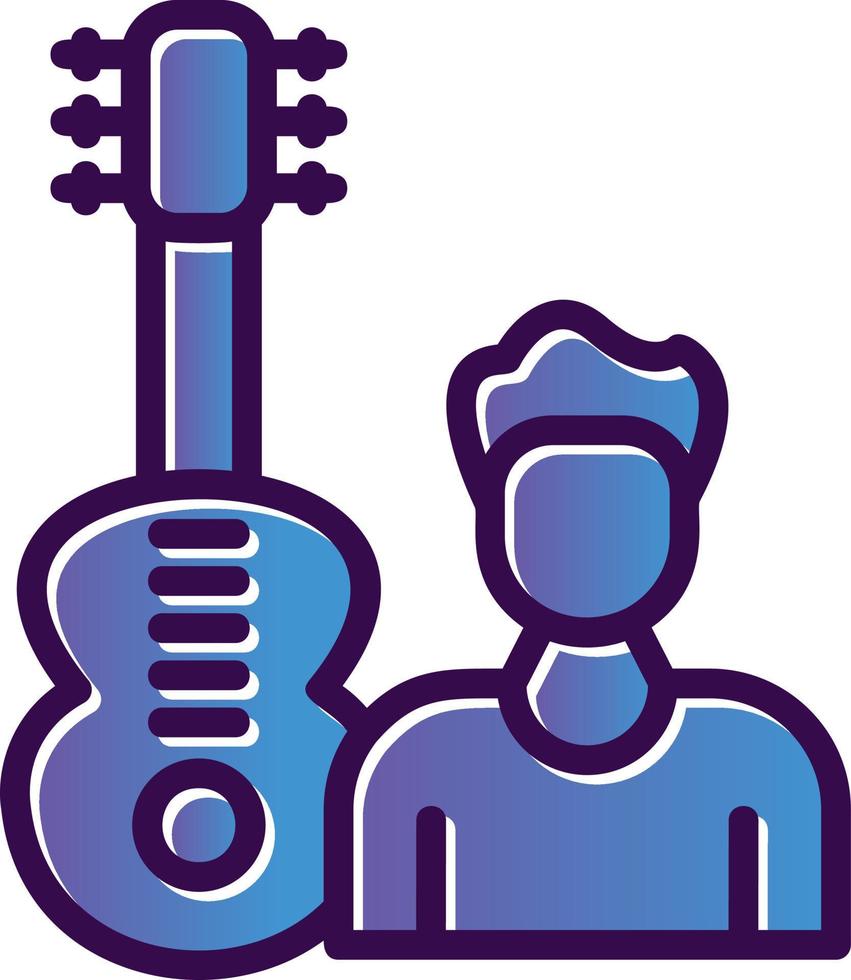 Guitarist Vector Icon Design