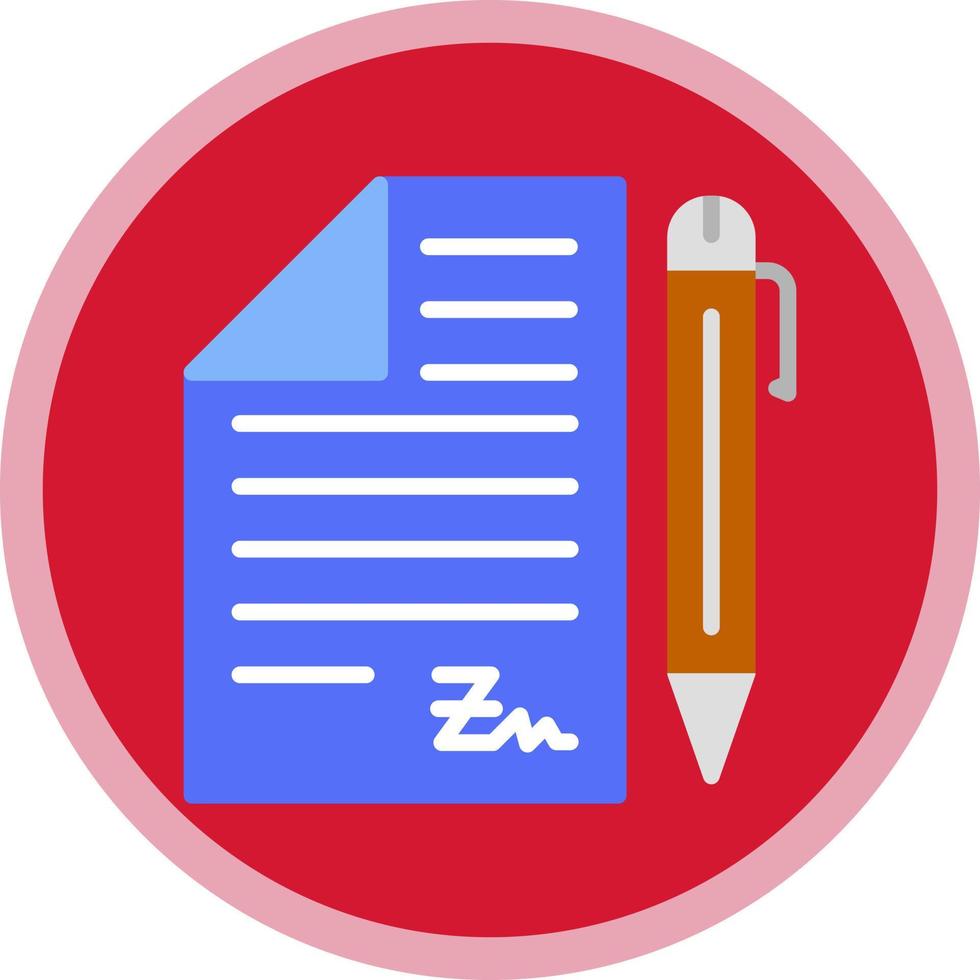 Contract Vector Icon Design