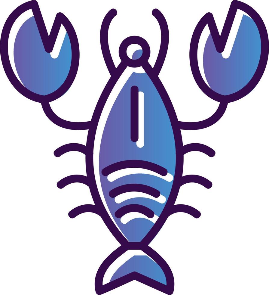 Lobster Vector Icon Design