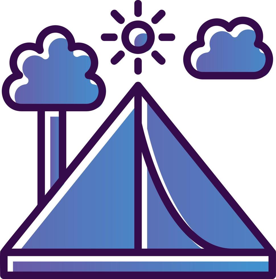 Tent Vector Icon Design