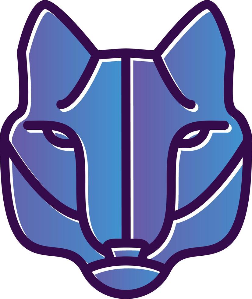 diseño de icono de vector de lobo