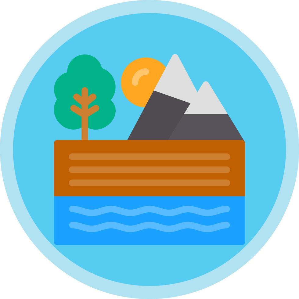 Valley Vector Icon Design