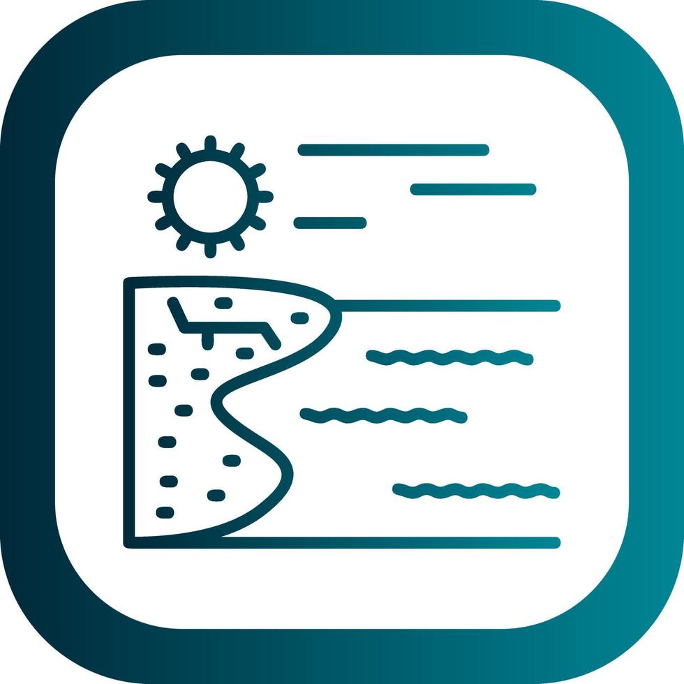 Beach Vector Icon Design
