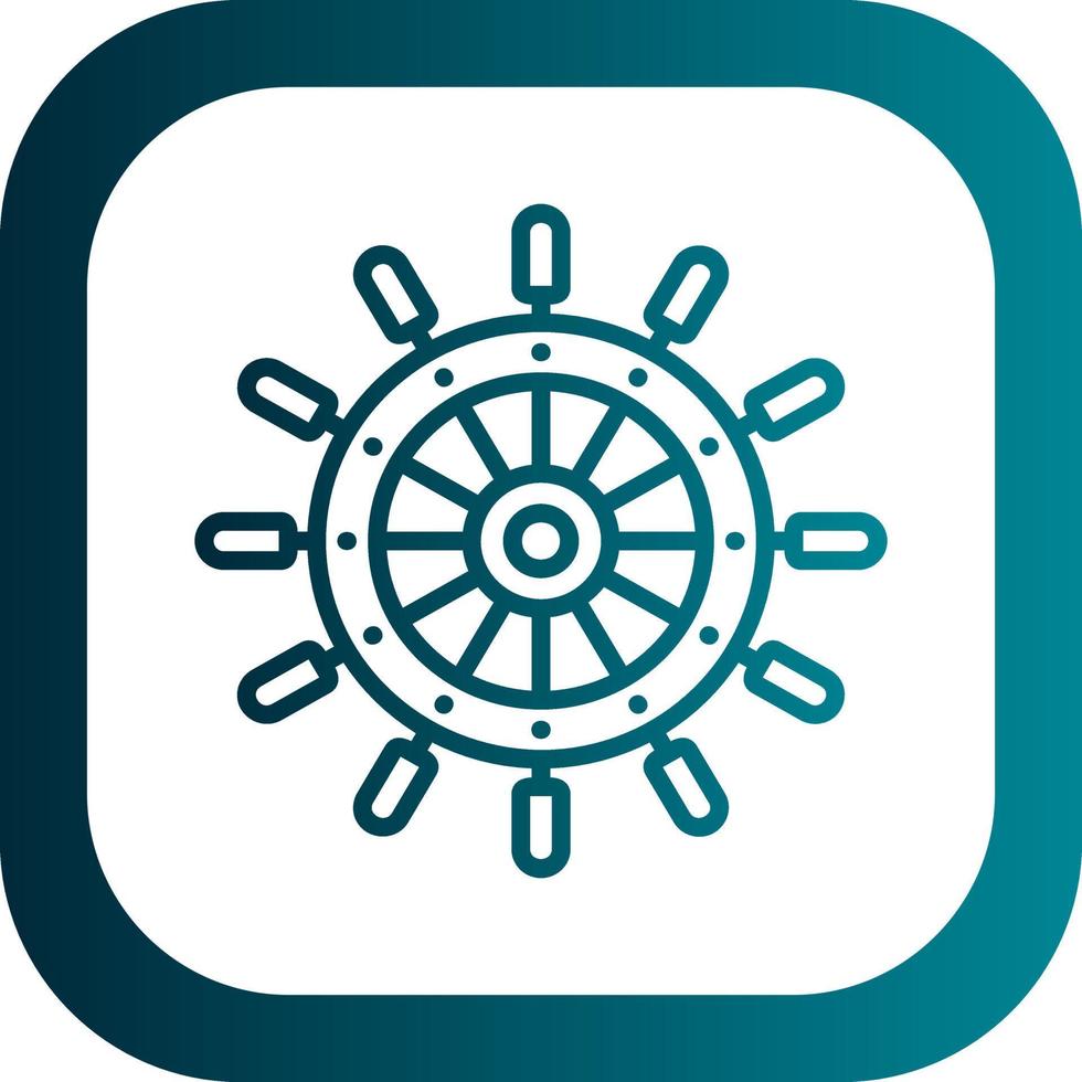 Rudder Vector Icon Design