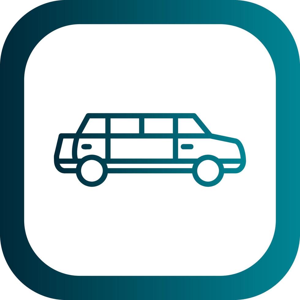 Limousine Vector Icon Design