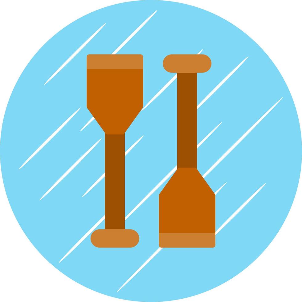 Oars Vector Icon Design